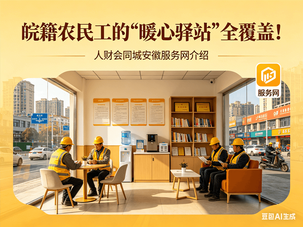 皖籍农民工的“暖心驿站”全覆盖！人财会同城安徽服务网解析